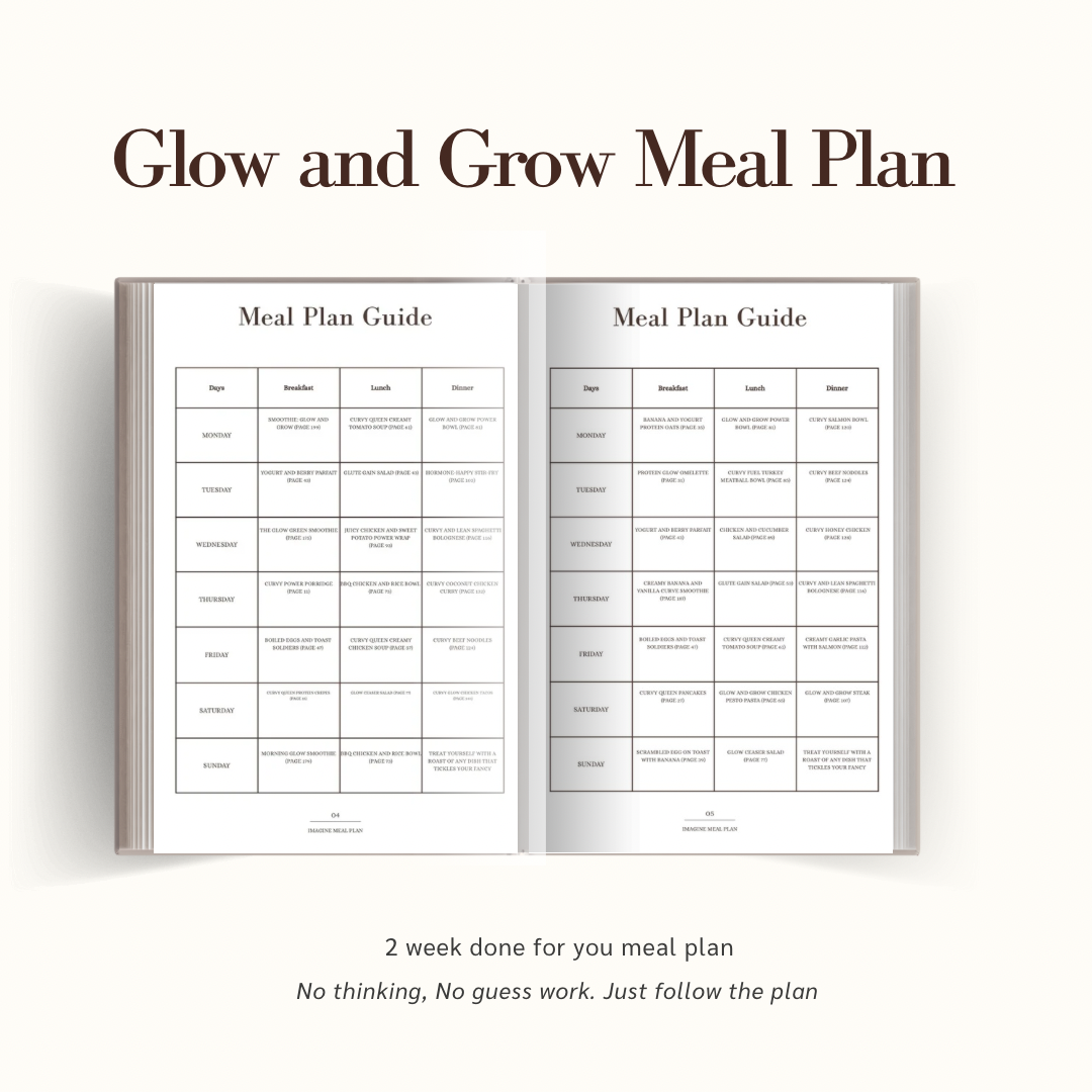 Glow & Grow: A 14-Day Nutrition Plan for a Slim Waist & Natural Curves